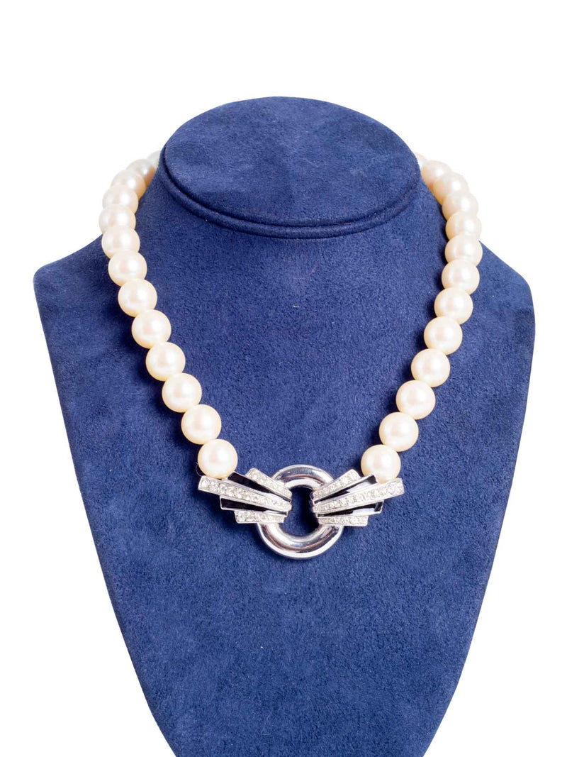 VTG Givenchy Gold Tone Faux Pearl Crystal Necklace & Bracelet Glam Set  Signed | eBay